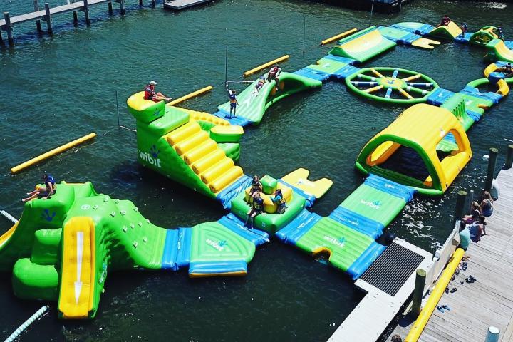 overhead view of aqua park ocean city